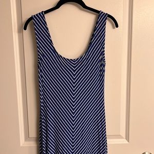 Merona blue and white striped maxi dress size XS